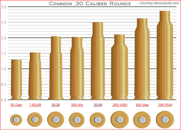 Gun Calibers By Size Chart